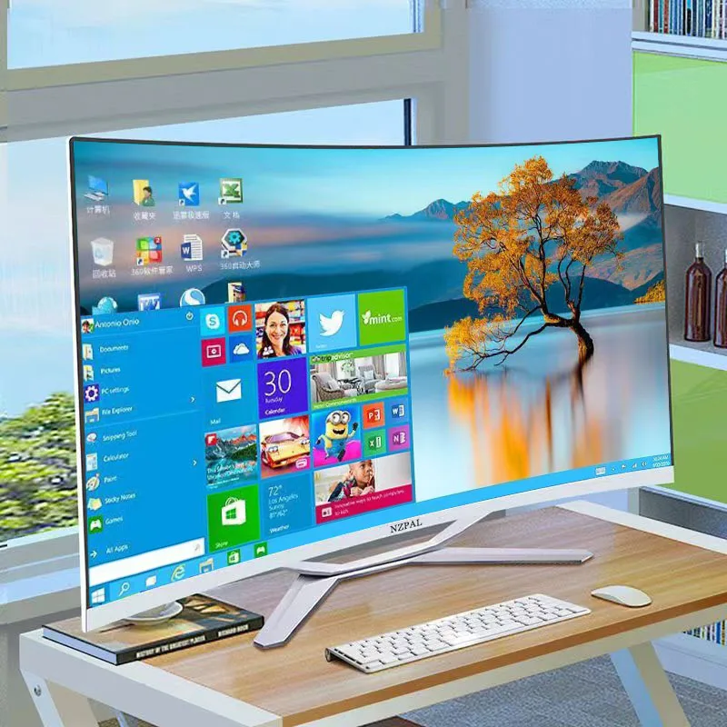 32" Core I7 Pc Gamer I9 Monoblock Curved Monitor Computadora 8GB 16GB 32GB RAM 1TB SSD AIO Computer All in One Pc Gaming