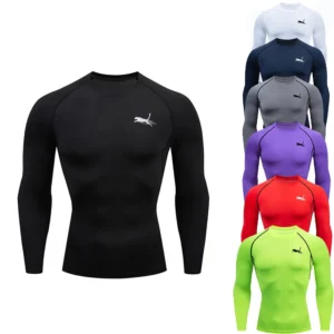 Men's Long Sleeves Fitness T-shirt Dry Fit Gym T-shirt Sportswear Outdoor Sports Running Tees Tops For Men RL0623