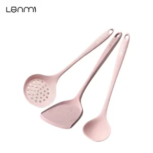 LANMI 3pc/set Silicone Spatula Special for Non-stick Pans Kitchen Spatula Food Grade Silicone Spoon Household Frying Pan Spatula
