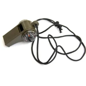 Multi-functional Emergency Survival Whistle Keychain, with Built-in Compass Thermometer, 120dB Loud Alarm for Outdoor Camping Hi