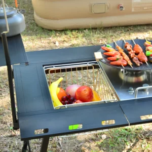 10L IGT Basket Folding 1 Unit Drain Basket Stainless Steel Igt Camping Table Basket Lightweight Portable IGT Table Accessories