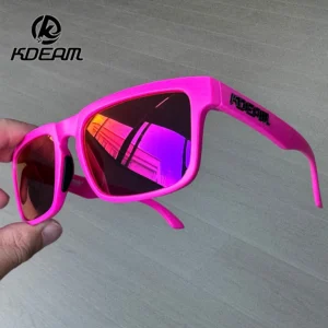KDEAM Brand's Latest Style High Quality Square Sunglasses Men Women Driving Polarized Glasses Reflective Coating Colorful Lens