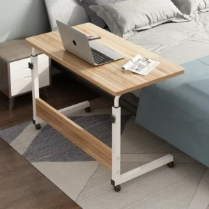 Computer Desk Bedside Adjustable Small Table Household Small Table with Wheels Movable Laptop Stand Simple Small Dining Table