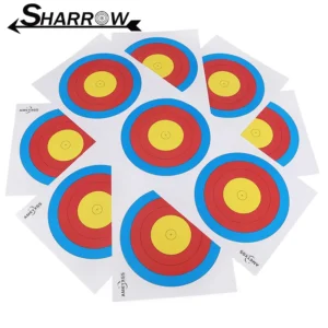 10/20pcs Archery Target Papers 23*67cm 18m Double Glued Paper Fit Compound Bow Competition Training Shooting Target Accessory