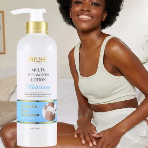 AILKE Multi Vitamin Whitening Body Lotion, With Vitamins A& E, Increase Skin Radiance, Even Skin Tone, Daily Moisturizer Cream