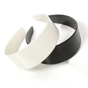 5 Pieces of Black Flat Wide Border Plastic Headbands Korean Simple Headbands Handmade Hair Accessories Headband DIY Accessories