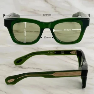 DEALAN 10th Anniversary Sunglasses Unisex Size 49 Handcrafted Acetate Designer UV400 Eyewear