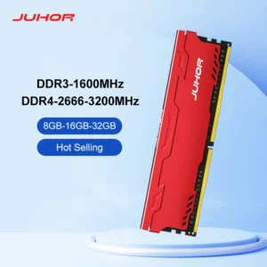 JUHOR DDR4 Ram 16GB 8GB 32GB 2666MHz 3200MHz DDR3 8GB 1600MHz DIMM Desktop Memory New Memoria Rams With HeatSink