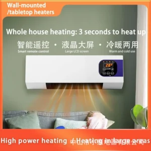 Wall-mounted Air Conditioner Heater Two-in-one Ventilation System Remote Control Household Air Conditioner with Digital Display