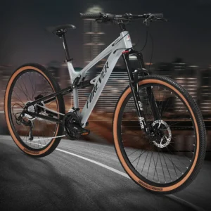 Aluminum Alloy Soft Tail Mountain Bike, Variable Speed, Racing Car, Dual Shock Absorption, Oil Disc, MTB, 27.5"