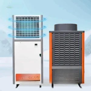 Solar air conditioning units are integrated with water-cooled air conditioners and industrial-grade evaporative coolers