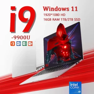 2025 14.1" Laptop Computer Windows 11 Core i9-9900U PC 1TB 2TB SSD 16GB RAM Notebook 1920*1080 HD display Gaming Office laptops