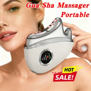 High Quality Electric Gua Sha Device Microcurrent Facial Massager Portable Skin Care Tool for Face Lifting Rejuvenation Home Use