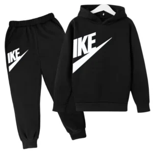 Children Hoodie Tracksuit Fashion Brand Autumn Winter Letter Graphic Sweatshirt Pant Suit Baby Boy Girl Kid Sport Two Pieces Set