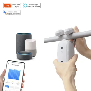 Graffiti Intelligent Electric Curtain Control System, Smart Home Wireless Remote Control Automatic Intelligent Curtain System