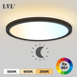 Modern Led Ceiling Light Wood CCT Integrated Night Light Home Children's room Kitchen Bedroom Bathroom Surface Flat Ceiling Lamp