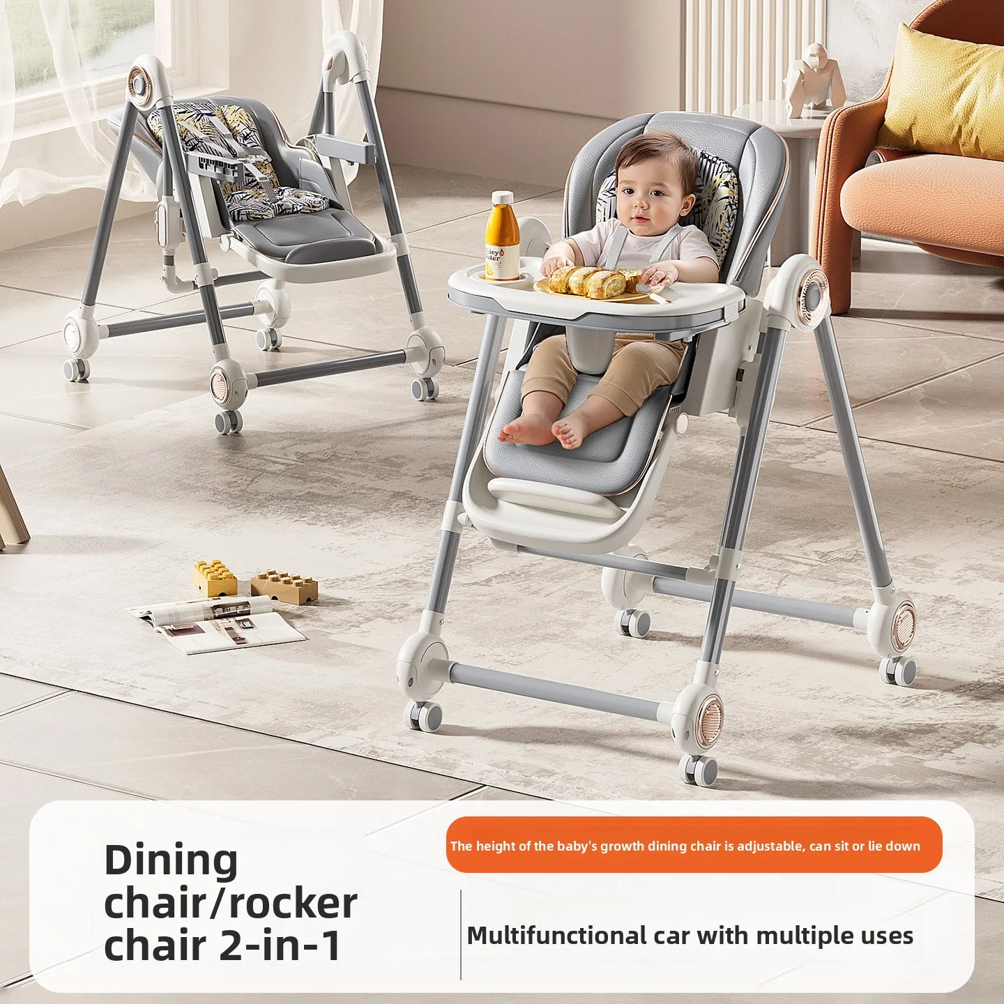 Baby Dining Chair Home Children's Dining Table Chair Infant and Toddler Multifunctional Portable Seat Sitting Chair