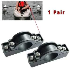 SPORTFUNSF 2pcs Kayak Canoe Standing Float Stabilizer Outrigger Mount Holder Pole Clip Kayaking Outrigger Stabilizers Boats Acce