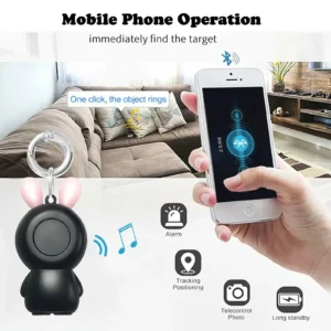 Mini Real Time GPS Location Tracker Smart Anti Lost Alarm Device Wireless Bluetooth Key Finder for Pets Dogs Cats Kids Children