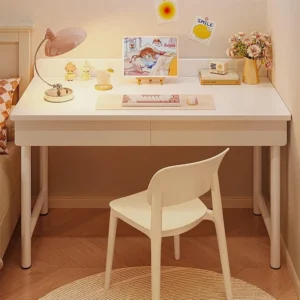 Modern Compact Computer Desk Small Study Desk Student Home Office Bedroom Makeup Desk Storage Drawer Space Saving Furniture