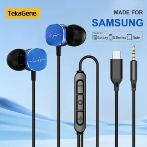 For Samsung Type C Wired Headphones Dolby Sound With Mic 3.5MM In-ear Earphones For iPhone 16 Galaxy S25 S24 S23 S22 Accessories