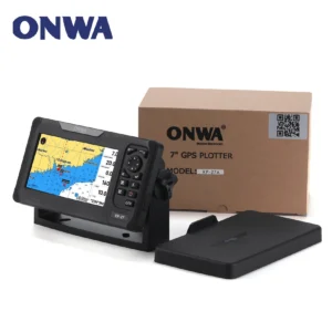 ONWA KP-27A 7-inch GALILEO GPS Chart Plotter with GPS Antenna and Built-in Class B+ AIS Transponder Combo Marine GPS Navigator