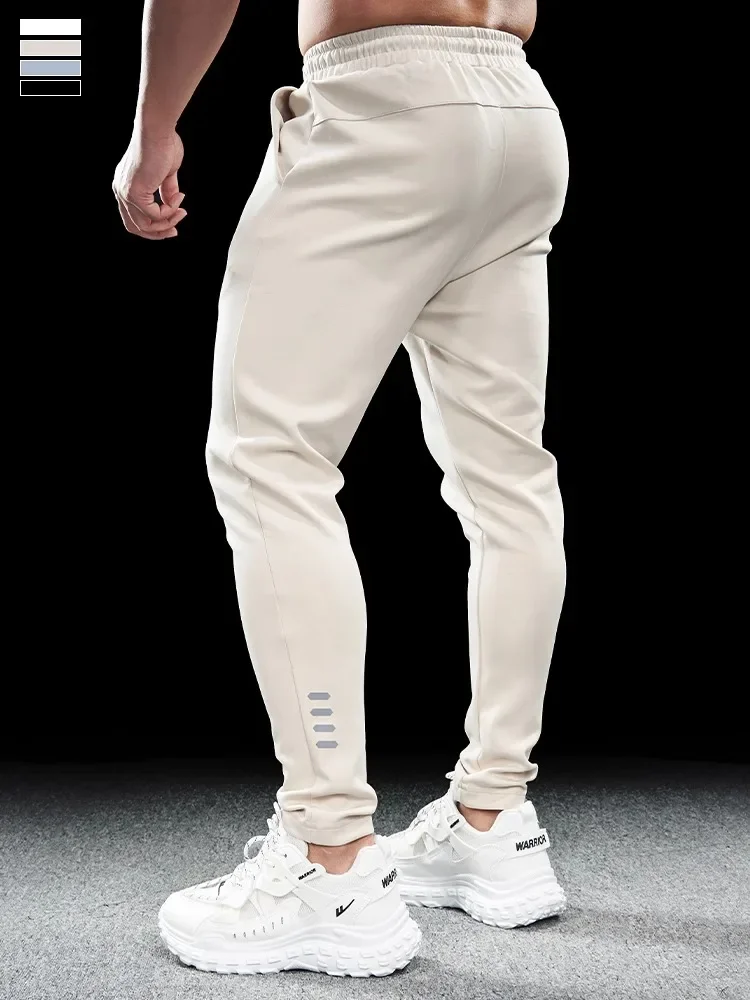 Men's Sports Gym Fitness Casual Slim Stretch Running Pants Tops Men's Quick-drying Breathable Training Pants Autumn Winter