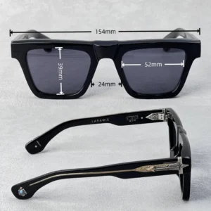 JMM LARAMIE Square Sunglasses Unisex Handcrafted Luxury Acetate UV400 Retro Eyewear