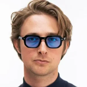 Hiking 2pcs Fashion Small Frame Rectangle Anti Light Glasses High-Quality Sun Glasses Vintage Men Women Rivet Eyeglass UV400