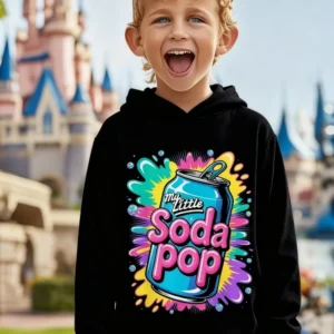 My Little Soda Pop Kids Hoodies K-Pop Music Korean Anime Sweatshirt Hip Hop Boys Clothes Gift Cute Saying Tee Loose Children Top