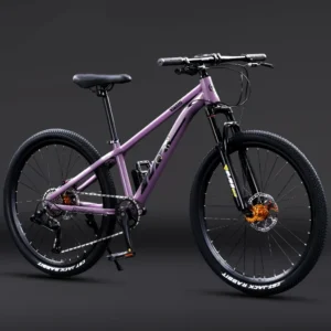 24"/26" High Carbon Steel MTB Bike 8/9/10-Speed Disc Brake, Shock Absorbing Lightweight Mountain Bicycle for Teens Boys Girls