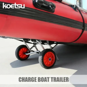 KOETSU Kayak Trolley Pro Wide Kayak Cart Foldable Aluminum Kayak Trailer, for Kayak, Canoe, Paddleboard, Boat, Jon Boat