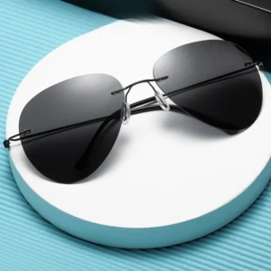 New Screwless Handmade Ultra-light Polarized Frameless UV Protection Women's Sunglasses for Men's Driving Glasses Photochromic