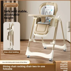 Baby Dining Chair Eating Chair Multifunctional 2-in-1 Foldable Home Portable Baby Dining Table Seat