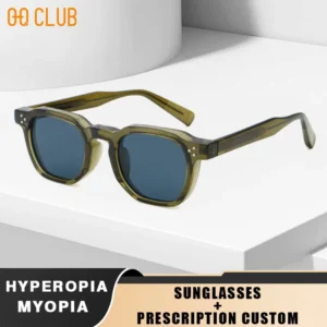 O-Q CLUB Retro Punk Polarized Lenses Man Men Sunglasses Square Trends Glasses Women Popular Eyepieces in Sonzya Sunglass Woman