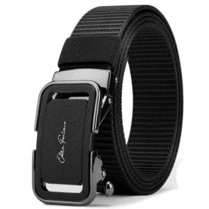 Tactical Canvas Belt With Alloy Automatic Buckle For Men's Outdoor Casual Wear Business Belt And Father's Gifts