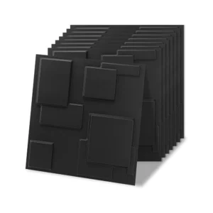 30 Pack Decorative 3D Wall Panels, 11.8"x11.8" Cover 29 Sq.Feet PVC Panels for Bedroom TV Background Gaming Room Decor