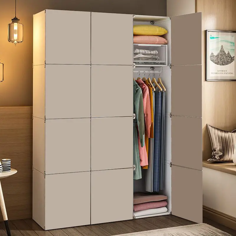 Storage Organizer Closet Partitions Cupboard Bedroom Clothes Wardrobe Shelf Foldable Living Room Guarda Roupa Salon Furniture