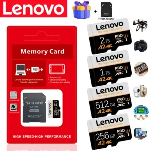 Original-Lenovo 2TB 1TB Memory Card 128GB High Speed Micro TF SD CardS 512GB 256GB SD Cards V30 U3 TF for Tablet Ps4 Ssd Switch