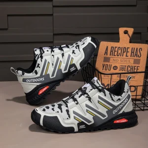 Men's Cycling Shoes Outdoor Waterproof Hiking Shoes Non-slip Hiking Camping Shoes Outdoor Hunting Tactical Training Shoes