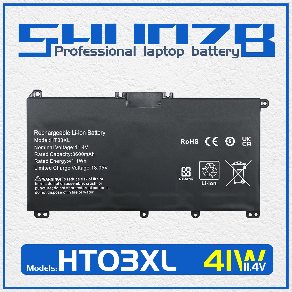 HT03XL Battery For HP Pavilion 14-CE0001LA 14-CE0014TU 14-CE0010CA 14-CE0025TU 14-CE0034TX 15-CS0037T 250 HSTNN-LB8L L11421-421