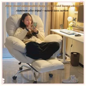 Princess Girls Gaming Chair with Latex Cushion for Office Home Bedroom Desk Streaming