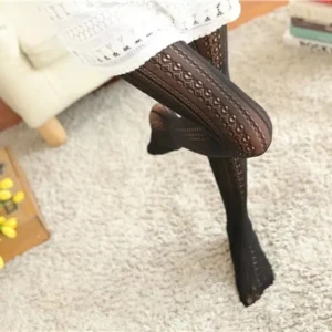 Autumn Women Lolita Tights Lace Stockings Woman Hollow Out White Female Pantyhose Stockings Tattoo Tights Pattern