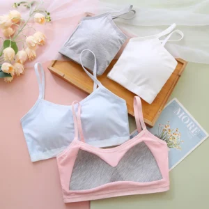Adolescence Girls Brassiere Fixed Inner Pad Children Breast Care Girl Bra 8-16 Years Cotton Girl Underwears Bra For Teenage Girl