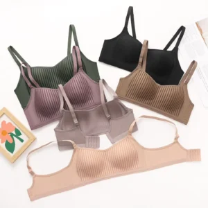 Large Size Seamless Small Breast Push Up Women's Bra Without Wires Fixed Cup Breast Reduction Bra Thin Style