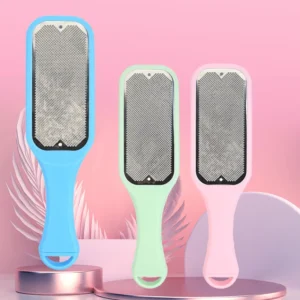 3PCS Pedicure Foot File Tools Professional Dead Skin Callus Removal Dual-Sided Stainless Steel Ergonomic Handle for Smooth Feet