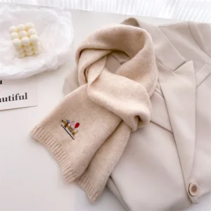 Solid Color Winter Warmer Scarf For Women Men Faux Cashmere Shawl Unisex Shawl Wrap Female Pashmina Neck Warmer Scarf