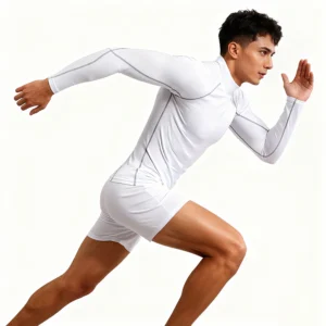 Men's Compression Long Sleeve Shirt Quick Dry Moisture Wicking Workout Top Athletic Gym Shirts for Running Training & Exercise