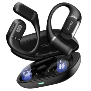 Ohayo Open-Ear Earphones Ear Hooks Wireless Bluetooth 5.4 Headphones IPX6 Waterproof Air conduction Sports Earbuds TWS with Mic