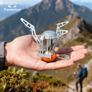 Pandatour Camping One-piece Gas Stove Heater Tourist Burner Foldable Outdoor Picnic Kitchen Equipment Supplies Survival Furnace